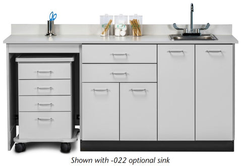 CartMate Exam Room Base Cabinet 72"W x 35"h