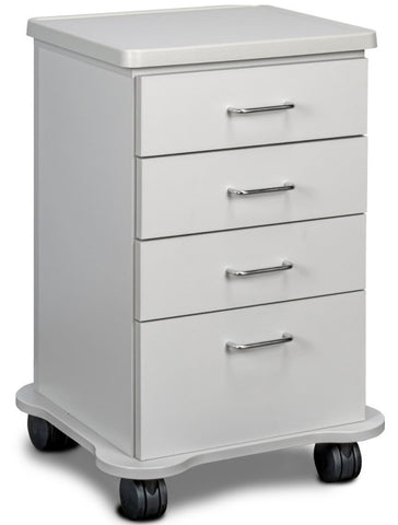 Clinton CartMate Exam Room Mobile Treatment Cabinet 20"W x 29.5"h 4 drawers