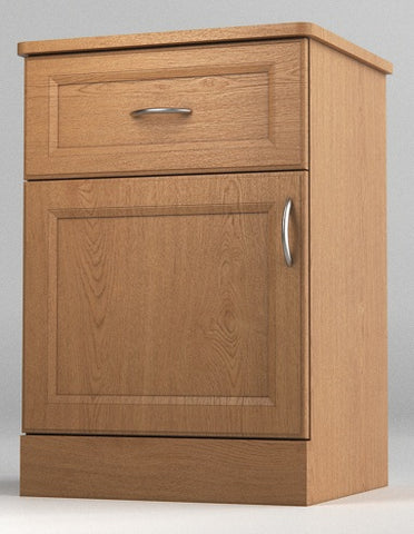Resident Room Bedside Cabinet 1DRW/1DR - Hudson Collection