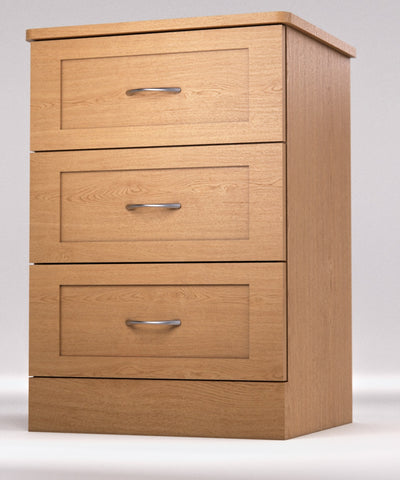 Resident Room Bedside Cabinet 3DRW - Hudson Collection