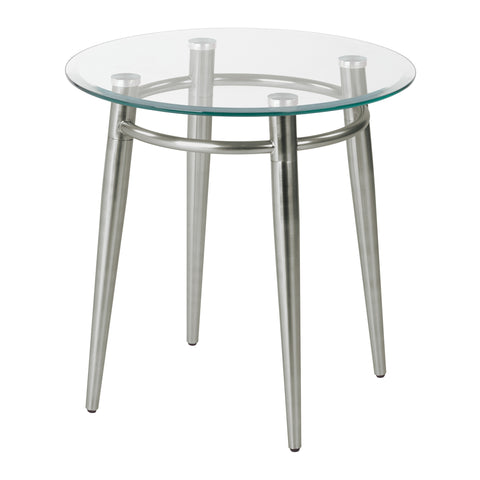 OfficeStar Brooklyn Glass End Table - MG0920R