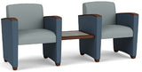 Lesro Savoy 2 Seater Reception Chair with table - SV2201 Quick Ship