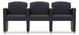 Lesro Savoy 3 Seat Reception Seating with Center Arms - SV3103 Quick Ship
