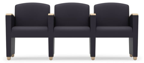 Lesro Savoy 3 Seat Reception Seating with Center Arms - SV3103 Quick Ship