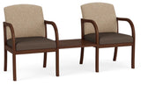 Lesro Weston Wood 2 Seat with Center Table WS2201 Quick Ship
