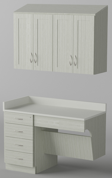 秋のキャンペーン doctor　cabinet　１度使用　新品同様 Exam Room Cabinet Package A2 - Shaker door styling w/ ADA sink 48
