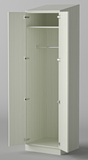 Exam Room Cabinet Package F - Shaker door Wardrobe Tower 24"w