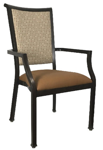 Assisted Living Aluminum Wood Dining Chair- Madison Promo Beige