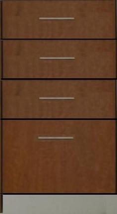 Exam Room Base Cabinet, 4/drw, 18"w, Essential Series-CostPlus Medical Supply