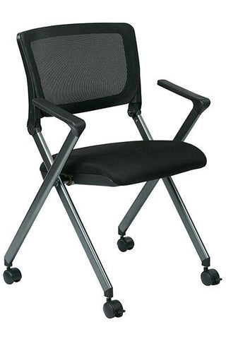 Mesh Arm Chair, Black-CostPlus Medical Supply