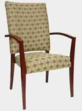 Metal Wood Lounge Chair- Rosewood-CostPlus Medical Supply
