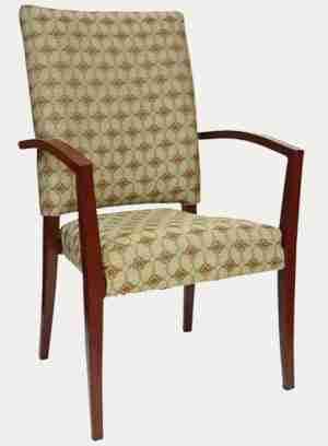 Metal Wood Lounge Chair- Rosewood-CostPlus Medical Supply
