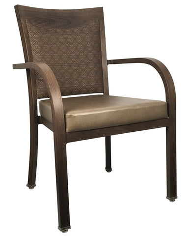 Assisted Living Aluminum Wood Dining Chair- Jackson Clearance