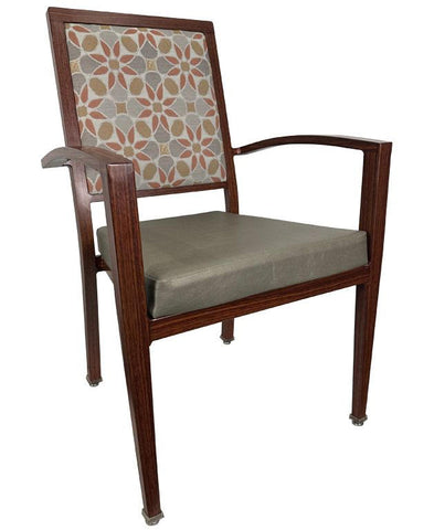 Assisted Living Aluminum Wood Dining Chair- Torres  Chair- Clearance