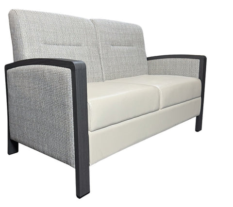 Assisted Living Metal Wood Loveseat  -Dante Series