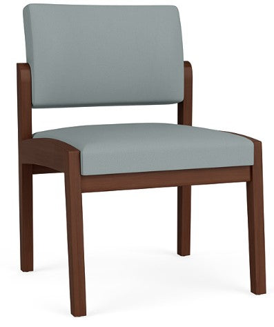 Lesro Lenox Wood Armless Reception Chair - LW1102 Quick Ship