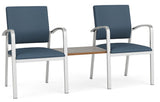 Lesro Newport 2 Chair Reception seating with Center Table - NP2201 Quick Ship