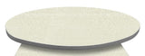 Assisted Living Dining Table Top Only- Retro Round HPL top w Ribbed T mold edge