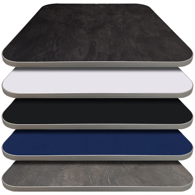Assisted Living Dining Table Top Only- Retro Square HPL top w Ribbed T ...