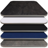 Assisted Living Dining Table Top Only- Retro Square HPL top w Ribbed T mold edge