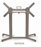 Assisted Living Nardi Outdoor Collection-  Scudo Flip Tilt Rectangular table and base 46x31
