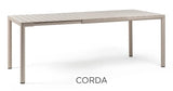 Assisted Living Nardi Outdoor Collection-  Tevere Extension Table 83"-108"