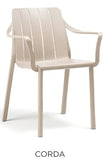 Assisted Living Nardi Outdoor Collection-  Tiberina Arm Chair