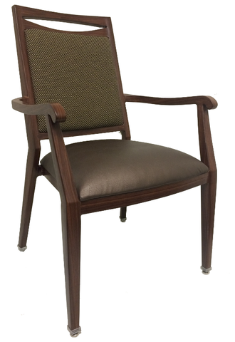Assisted Living Aluminum Wood Dining Chair- Morgan Promo