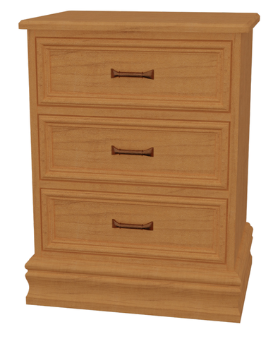 Resident room Bedside Cabinet, 3DWR, Ashbury Collection,