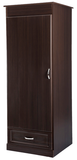 Resident Room Wardrobe, 1 Door, 1 Drawer, Brookhaven Collection,