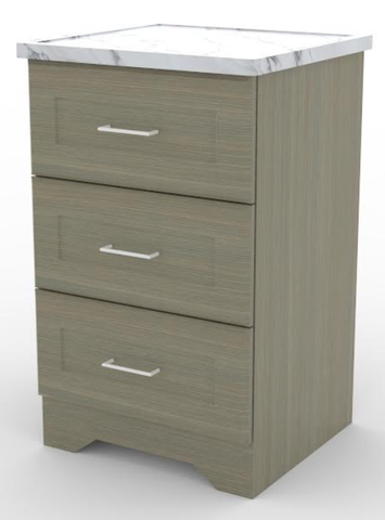 Bedside Cabinet 3DRW - Green River Collection