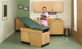 Exam Room Base Cabinet, 3 Dr/3Drw w/sink, Laminate 66"-CostPlus Medical Supply