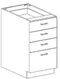 Exam Room Base Cabinet, 4/drw, 18"w, Essential Series-CostPlus Medical Supply