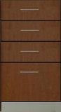 Exam Room Base Cabinet, 4/drw, 18"w, Essential Series-CostPlus Medical Supply