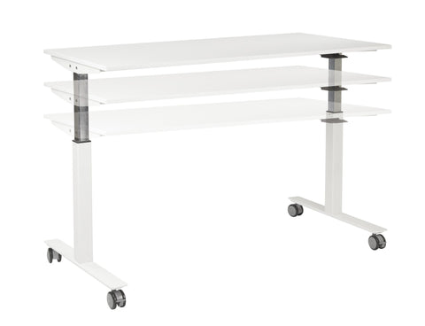 Sit Stand Table Desk, Pneumatic Adjustment-CostPlus Medical Supply