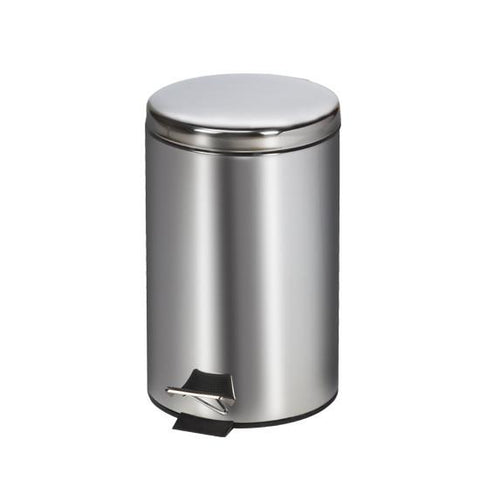 Waste Receptacle, Round, Stainless Steel (13,20,32 QT)-CostPlus Medical Supply
